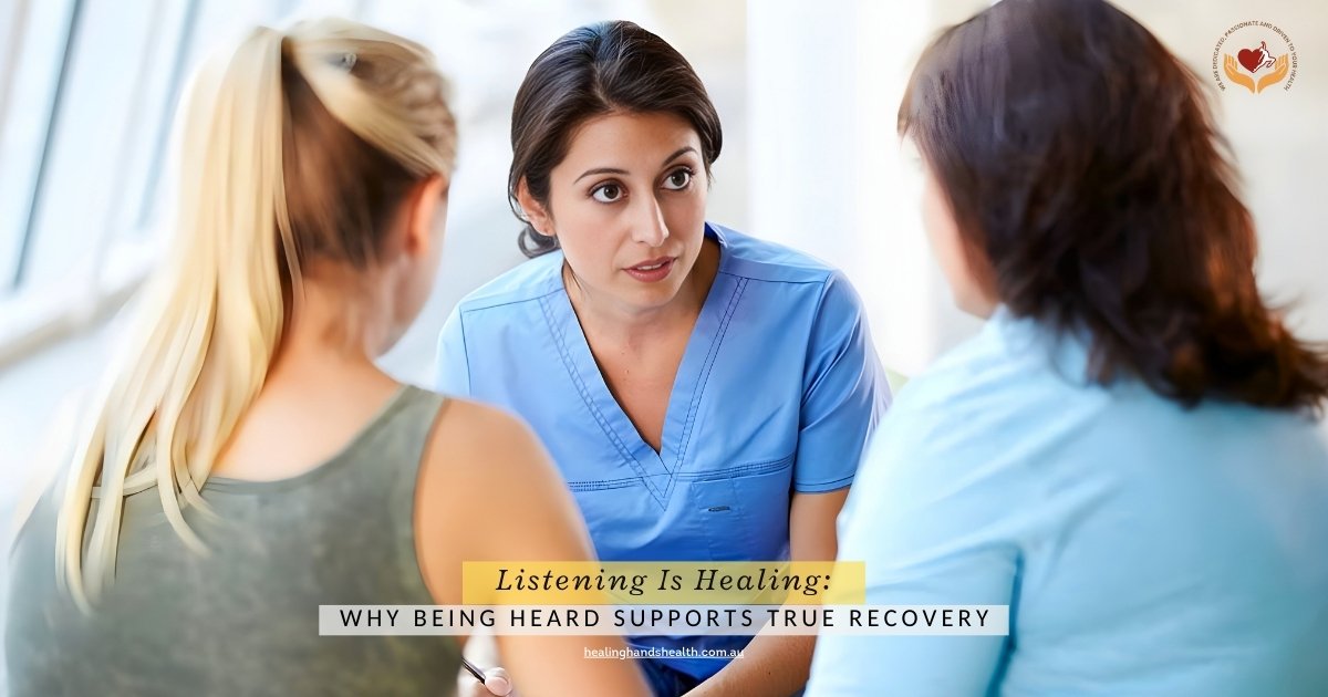 peaceful clinical space representing trust and healing through listening