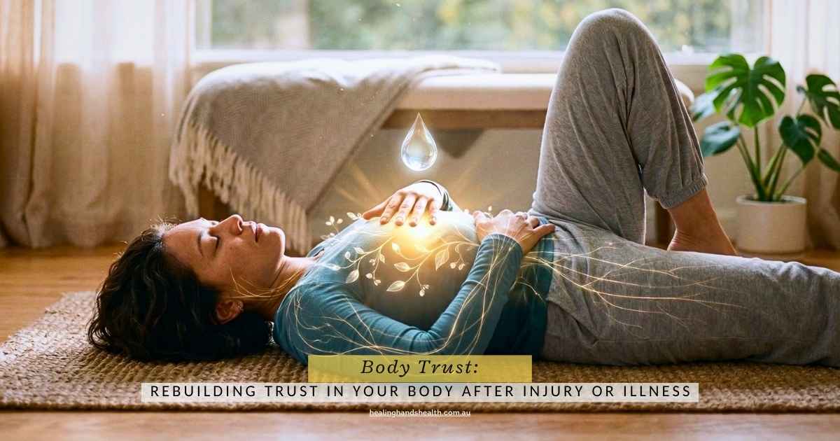 calm moment symbolising body awareness and healing