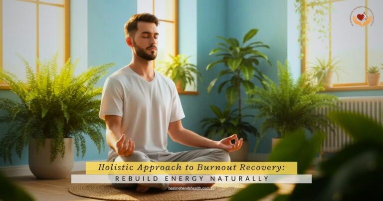 person resting peacefully during burnout recovery journey