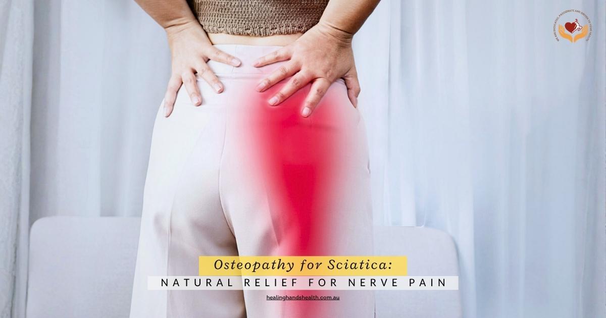 person experiencing lower back pain radiating down the leg