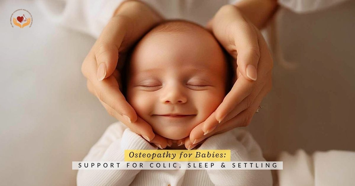 newborn receiving safe and gentle osteopathic care