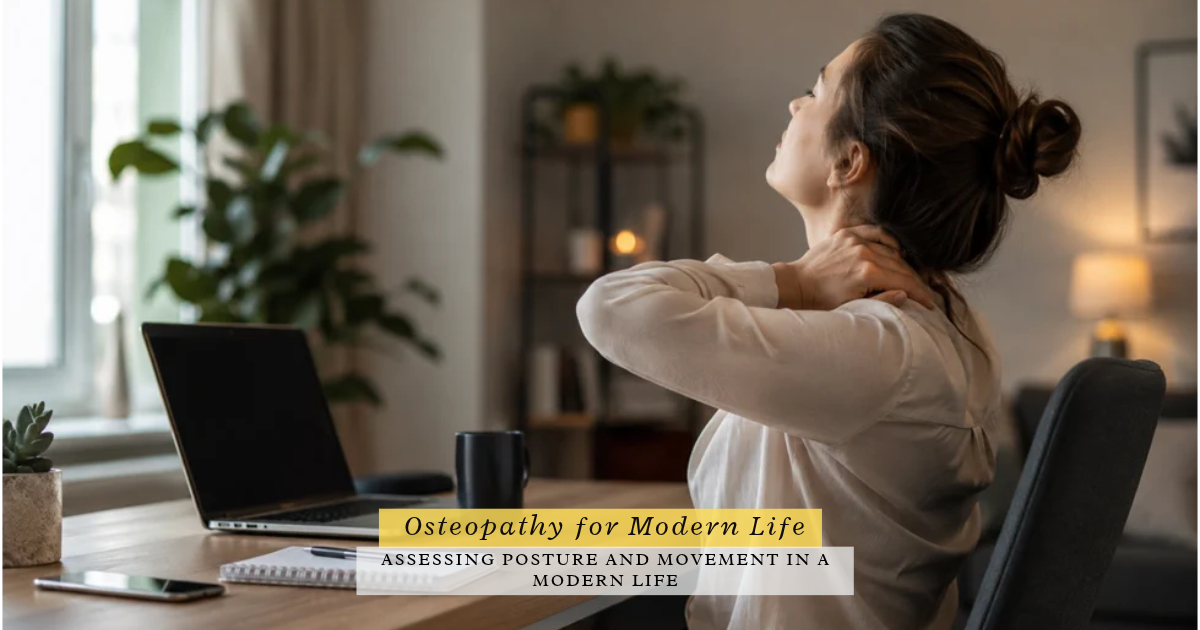 modern lifestyle and physical health showing effects of sitting and technology